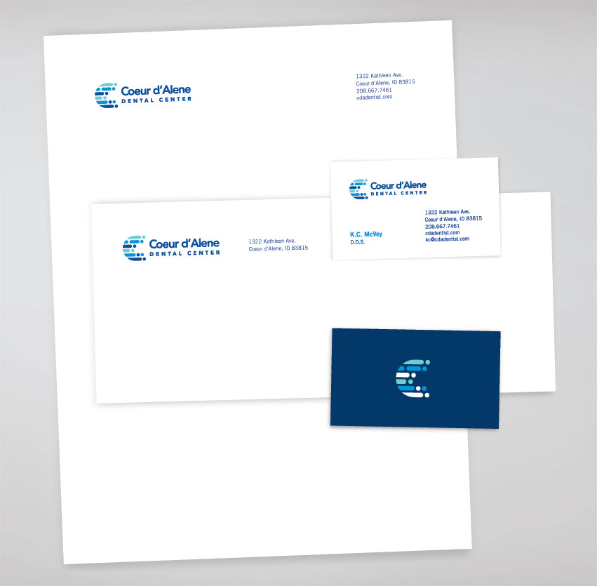 Coeur d'Alene Dental Center Corporate Identity