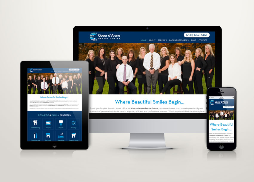 Coeur d'Alene Dental Center Website